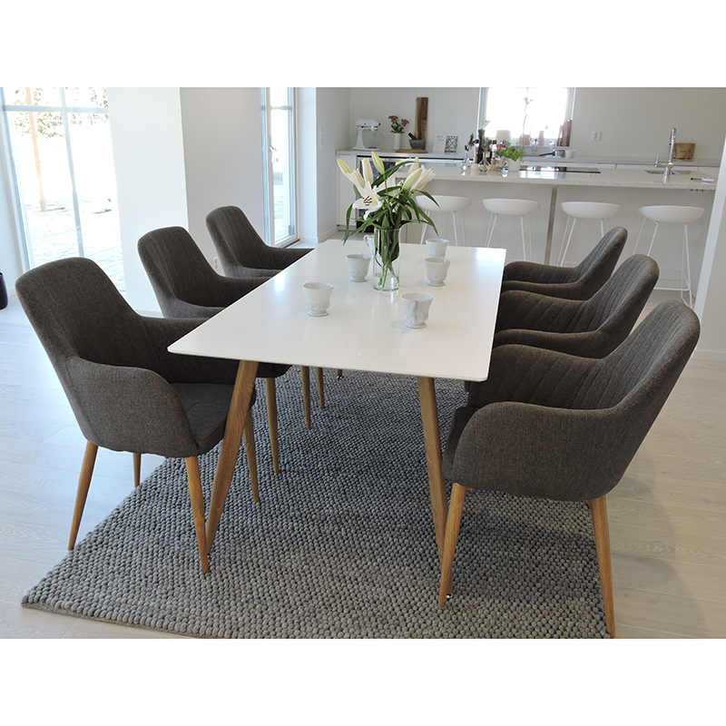 Matgrupp Venture Home Pelle Casper med 6 Stolar