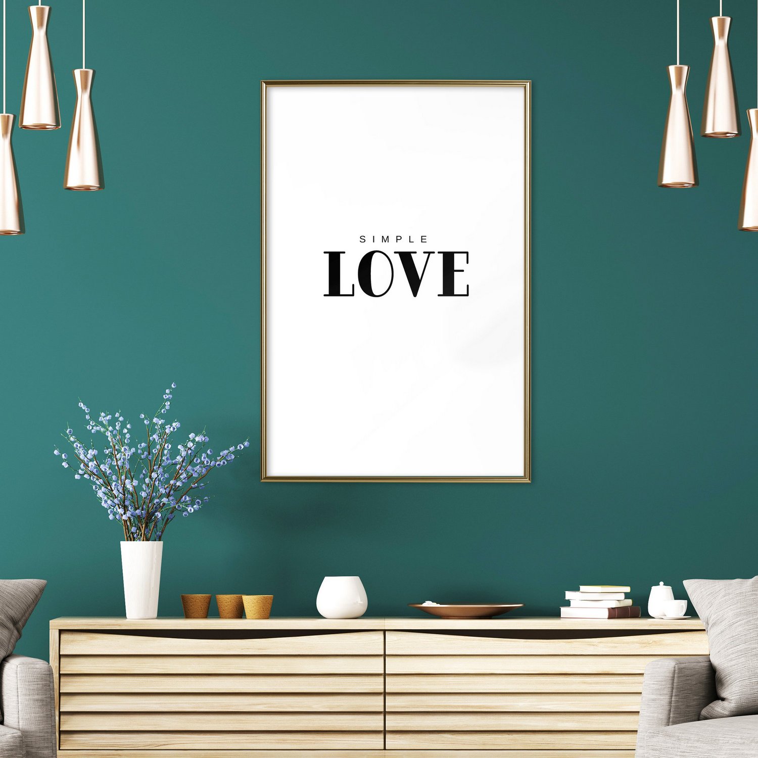 Poster Artgeist Affisch Simple Love