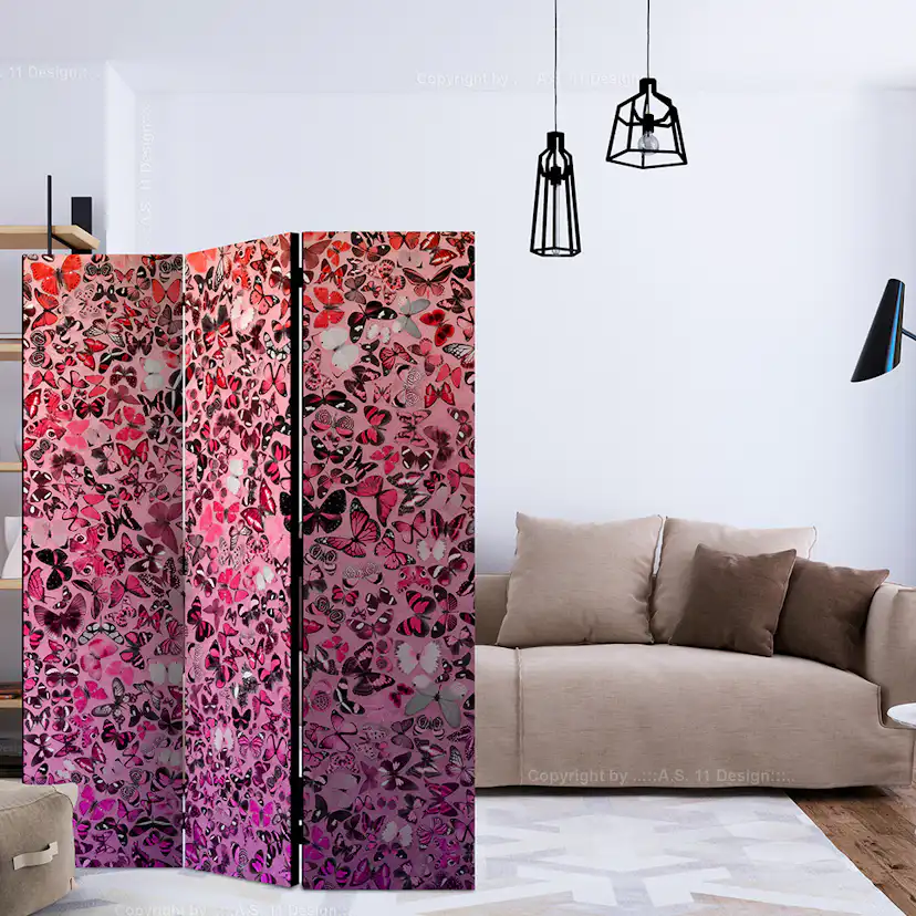Rumsavdelare Skärmvägg Arkiio Language Of Butterflies 135x172 cm
