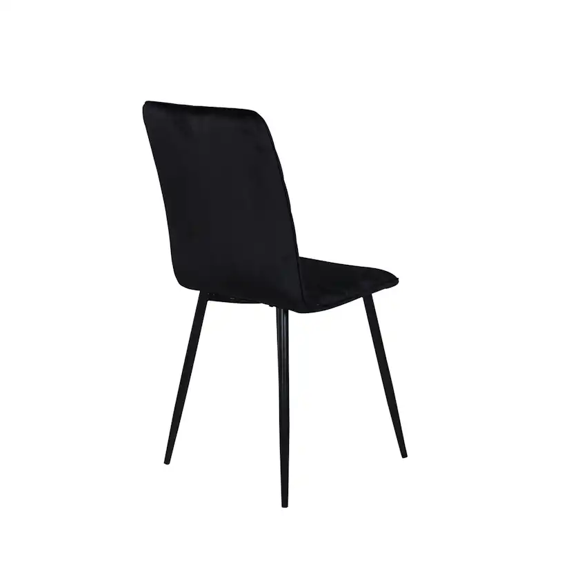 Windu Lyx Chair - Black / Black Velvet Svart