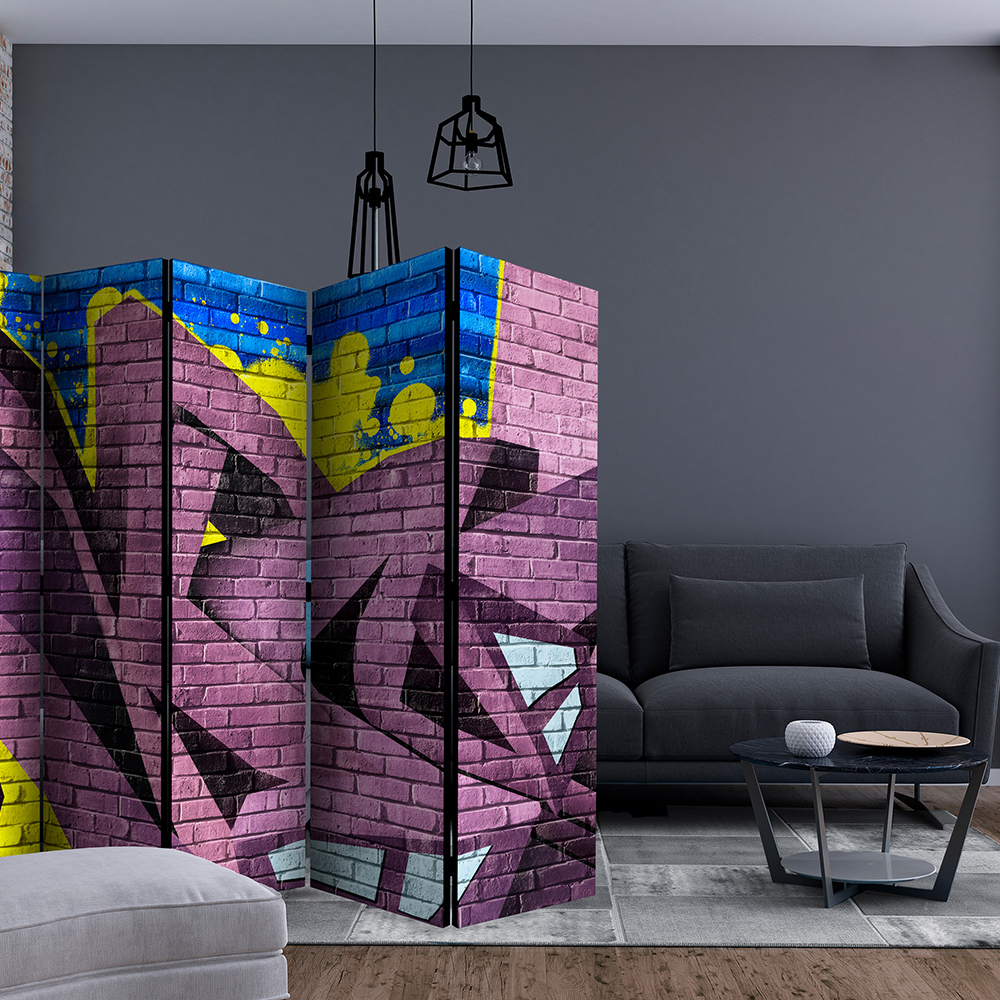 Rumsavdelare Skärmvägg Arkiio Street Art Graffiti II 225x172 cm