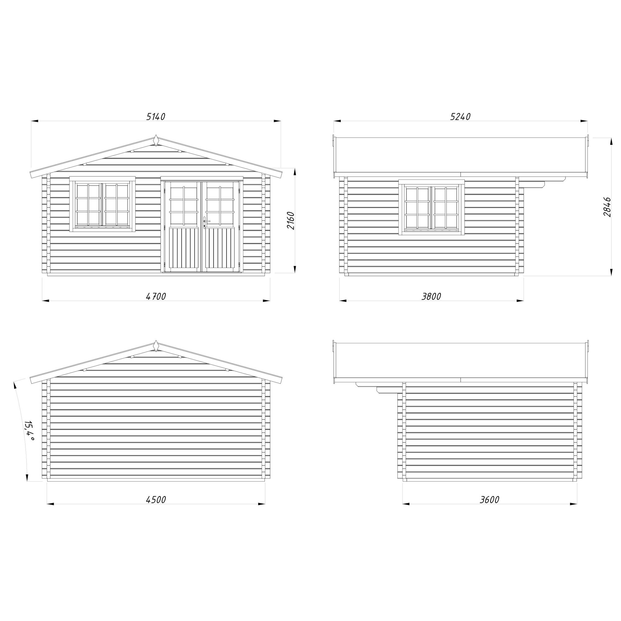 Helena 16,2 m2 (inv. 15,1 m2) Obehandlad