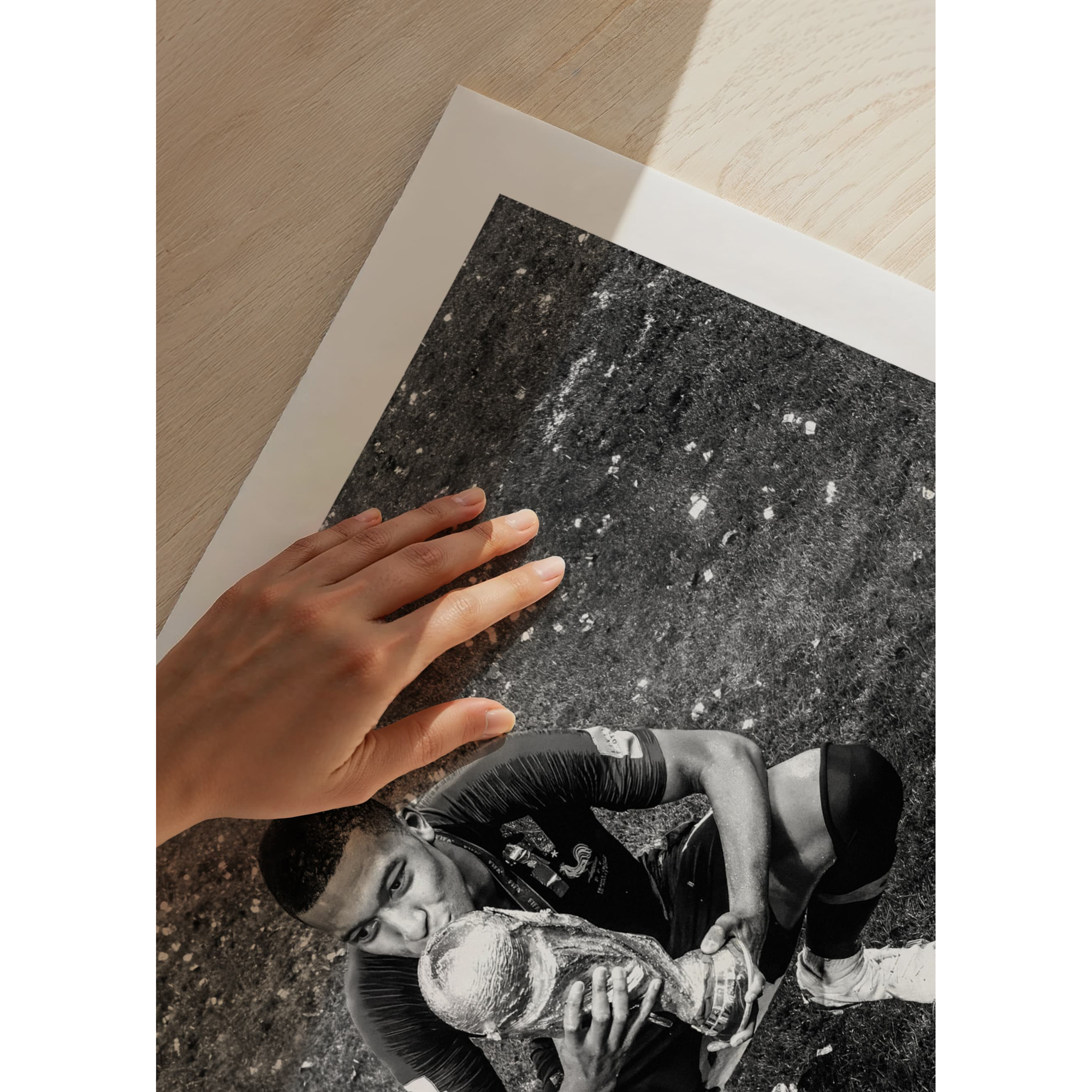 Poster Gallerix Kylian Mbappé World Cup 2018 B&W