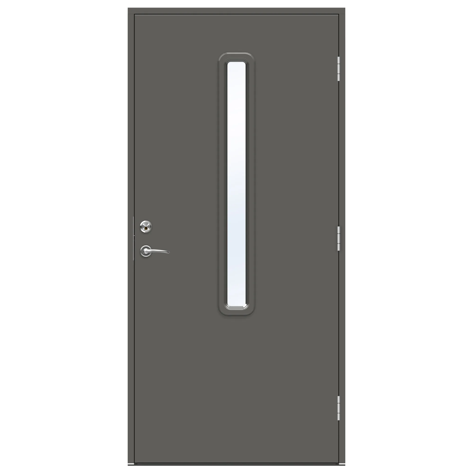 YD A-L Nordic Köpenhamn 10x20-S-7000-N, V Målad Glaslist BxH: 100x200 cm, Vänster, S-7000-N, Grå, Målad Glaslist