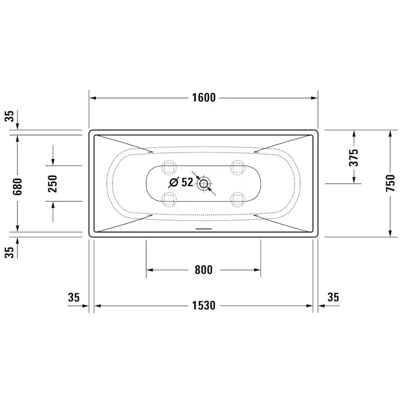 Badkar Duravit DuraSquare S