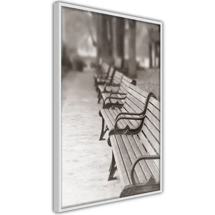 Poster Artgeist Affisch Park Benches