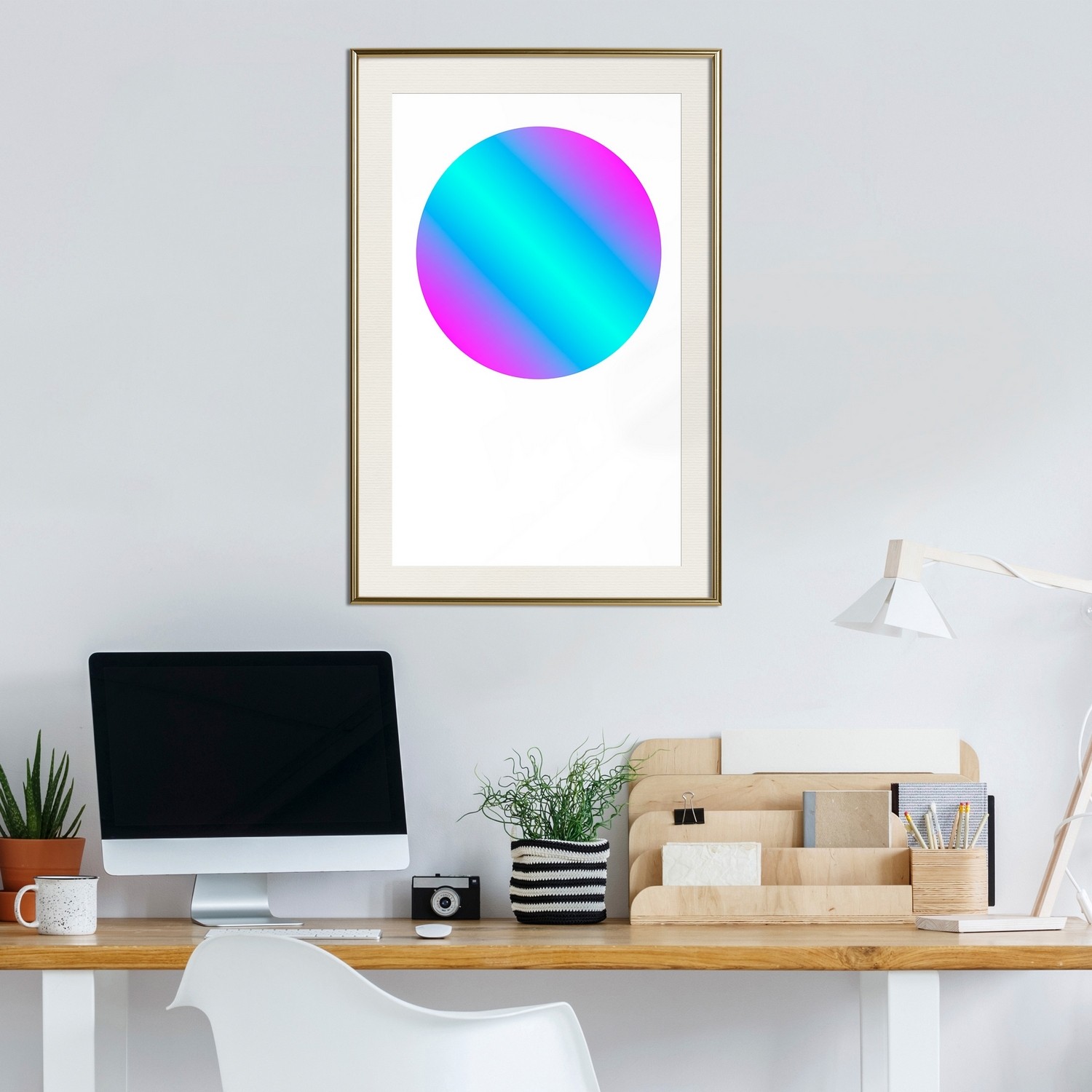 Poster Artgeist Affisch Circle Gradient