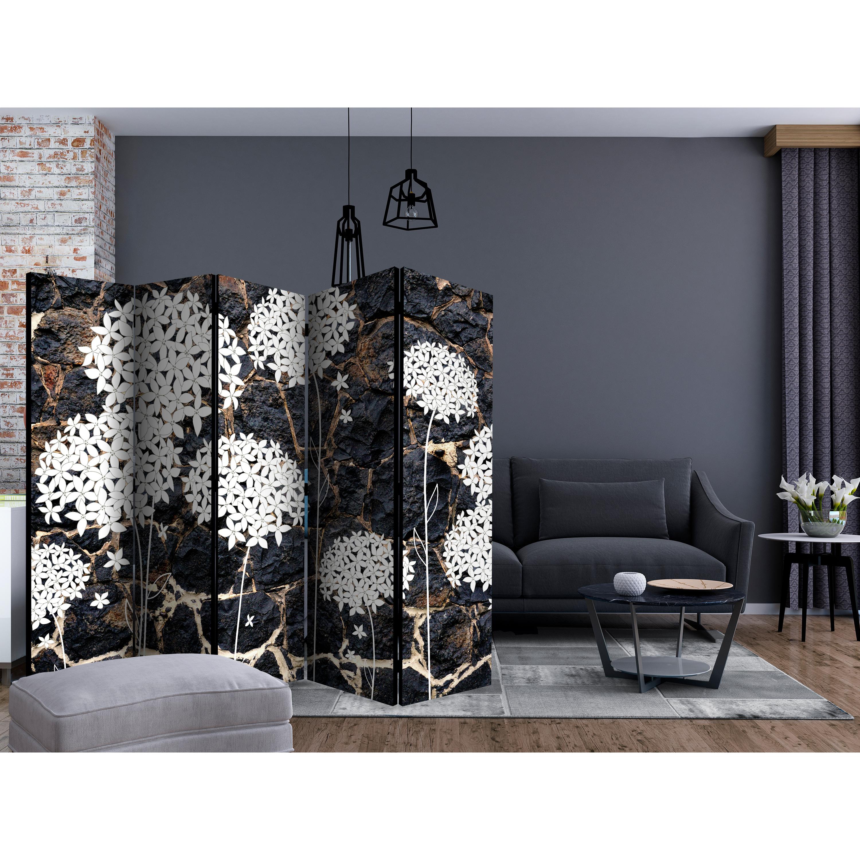 Rumsavdelare Skärmvägg Arkiio Dark Garden II 225x172 cm