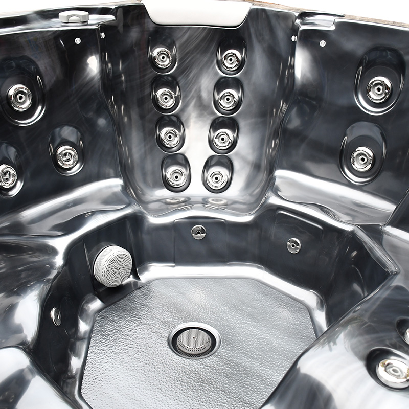 Spabad Westerbergs Sandhamn 42 Jets Svart med Lock