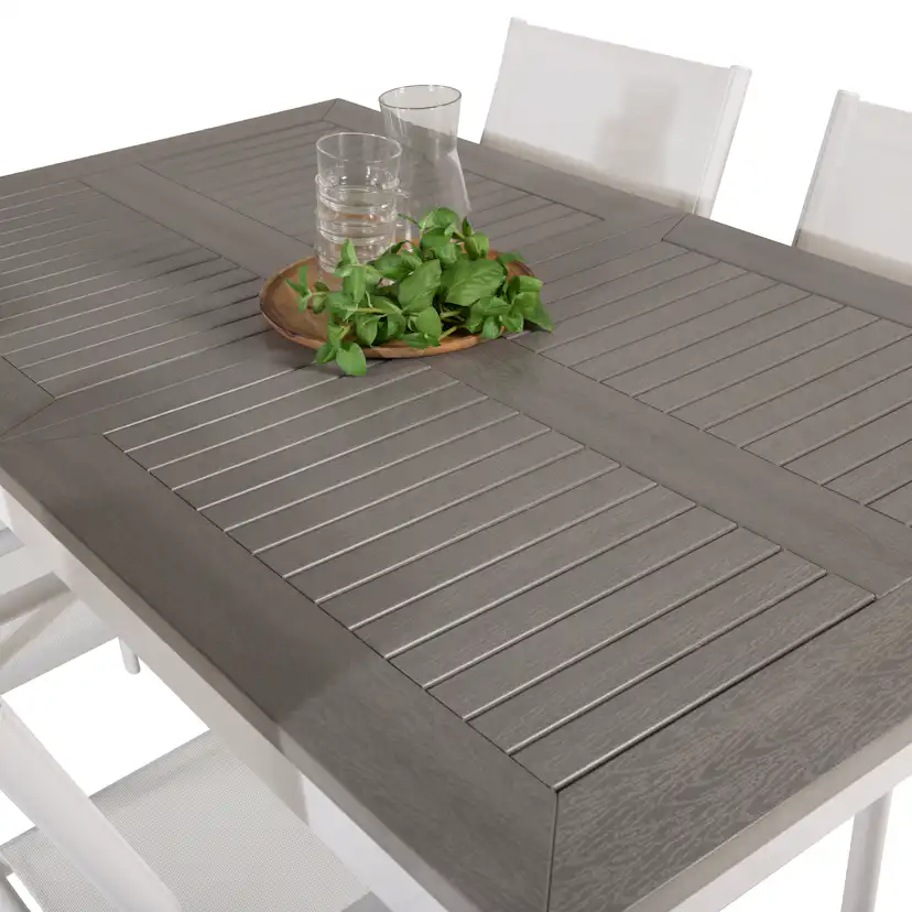 Matgrupp Venture Home Aleyna 160/240 med 4 Siri Matstolar