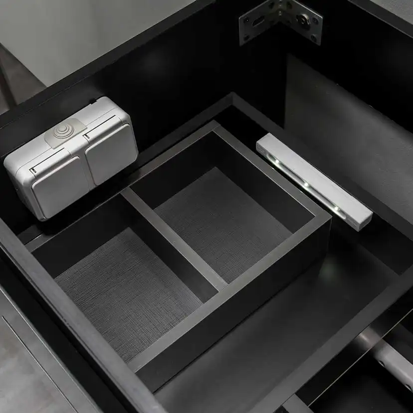 Tvättställsskåp Bathlife Salig 1000 Svart 1000 mm, Enkel