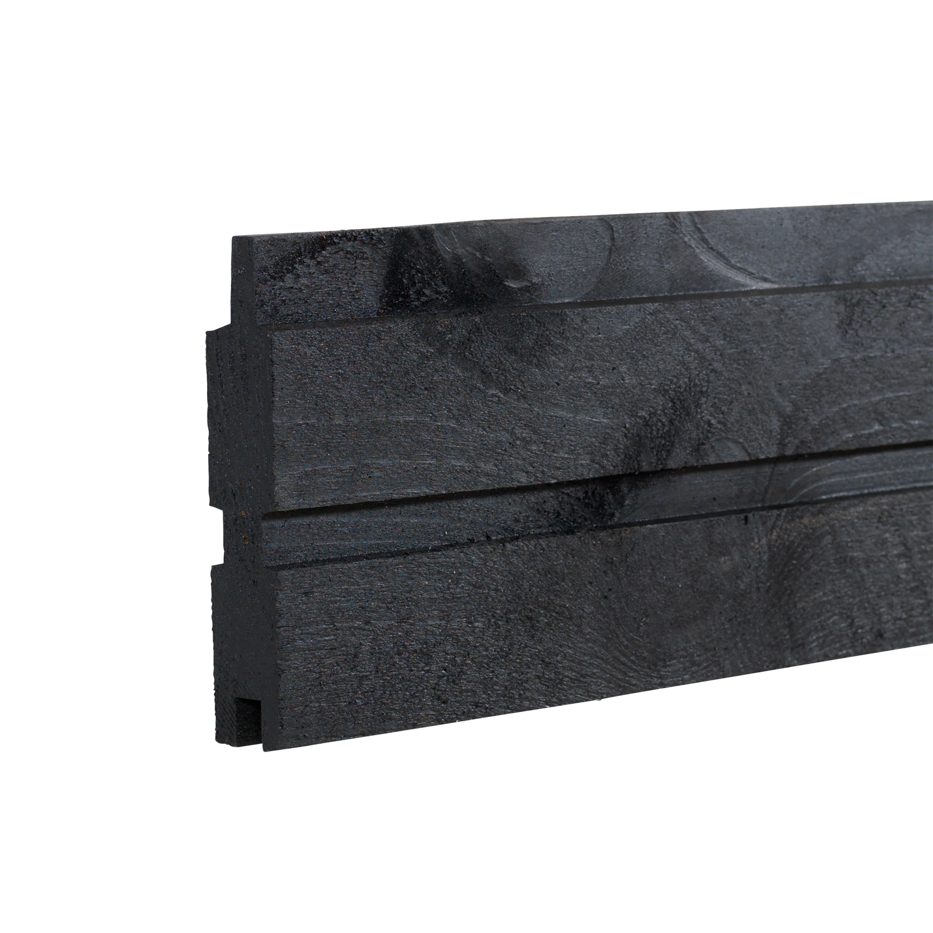 PLUS Plank Profilbräda 25x140 mm x 177 cm Tryckimpregnerad g Svart