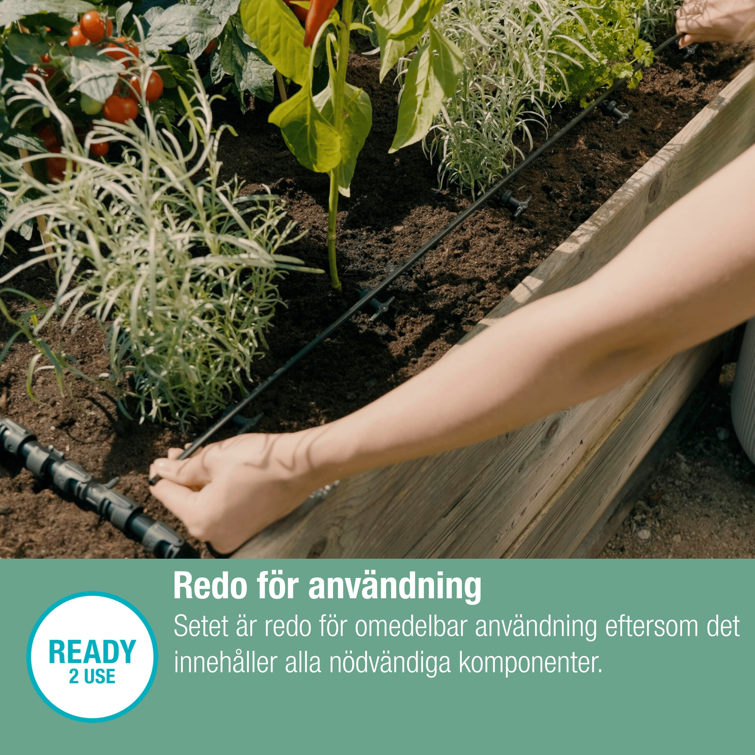 Bevattningsset Gardena Micro-Drip För Pallkragar