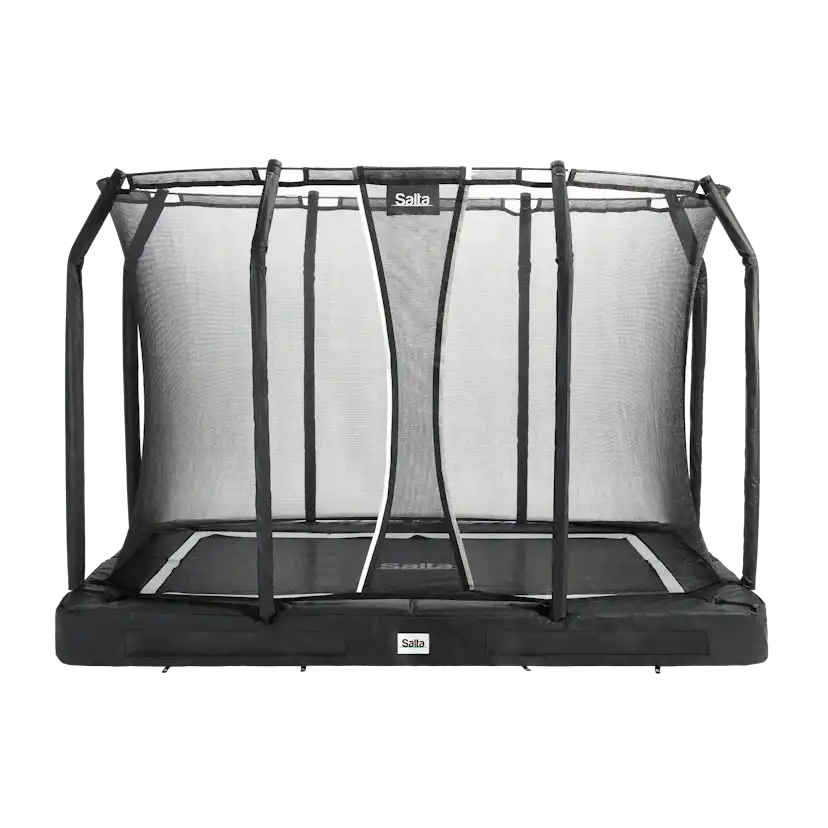 Studsmatta Salta Premium Ground inkl. säkerhetsnät 305x214 cm