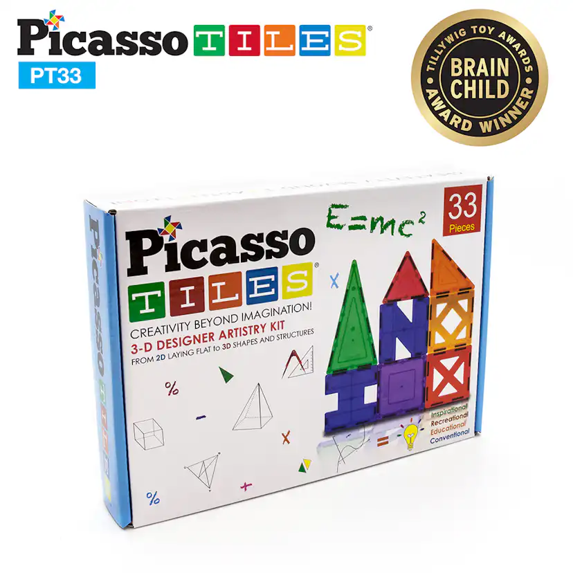 Magnetplattor Picasso Tiles 33 bitar