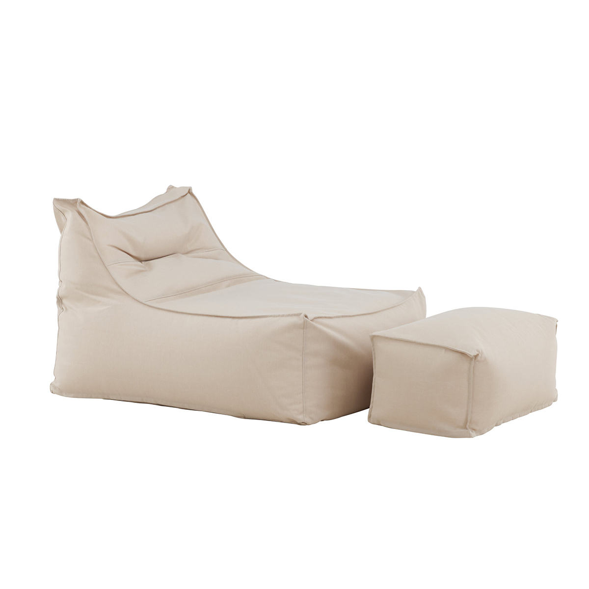 Redang Relaxbag with Ottoman   -  Beige Beige