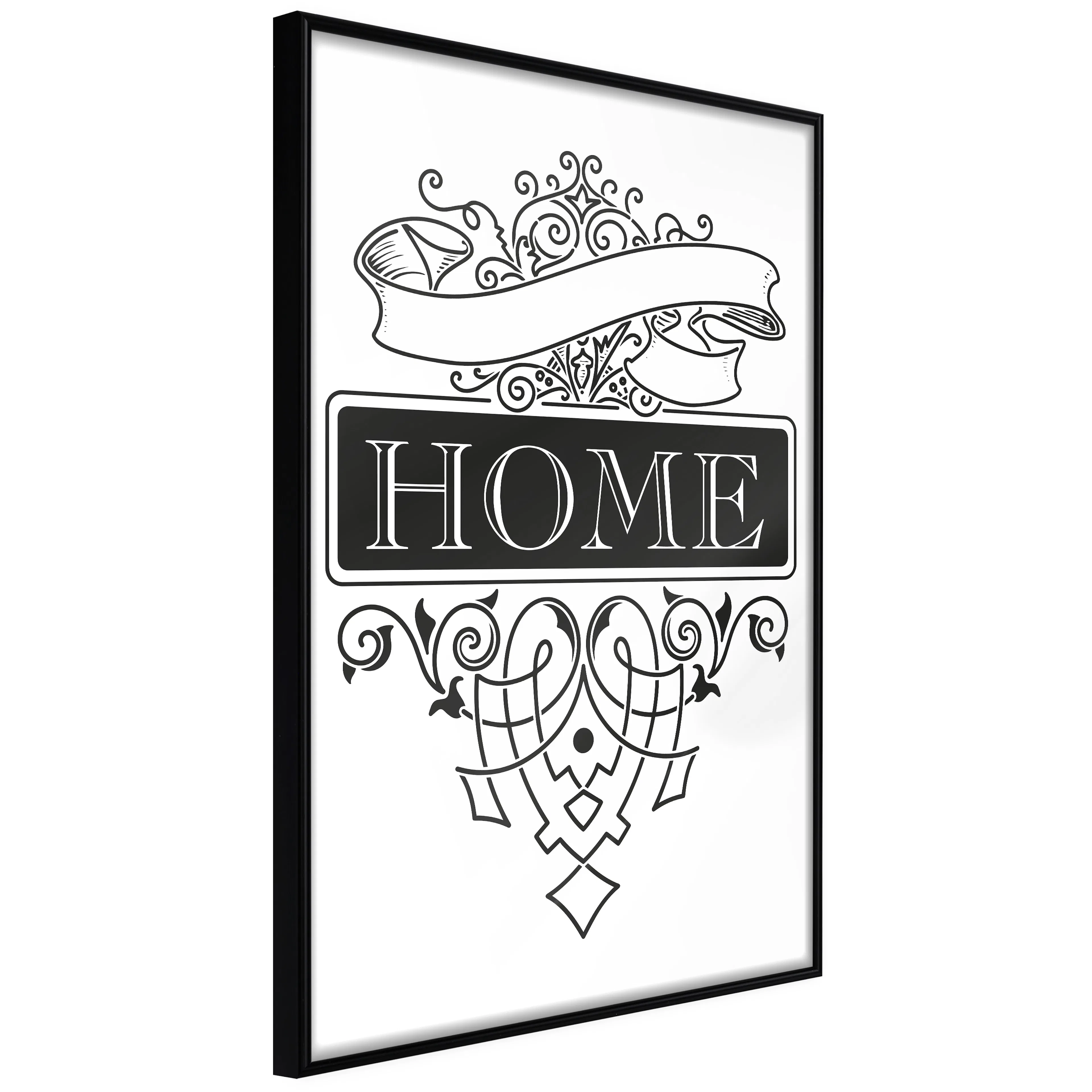 Affisch - Home [Poster] 20x30 Svart ram, 20x30 cm