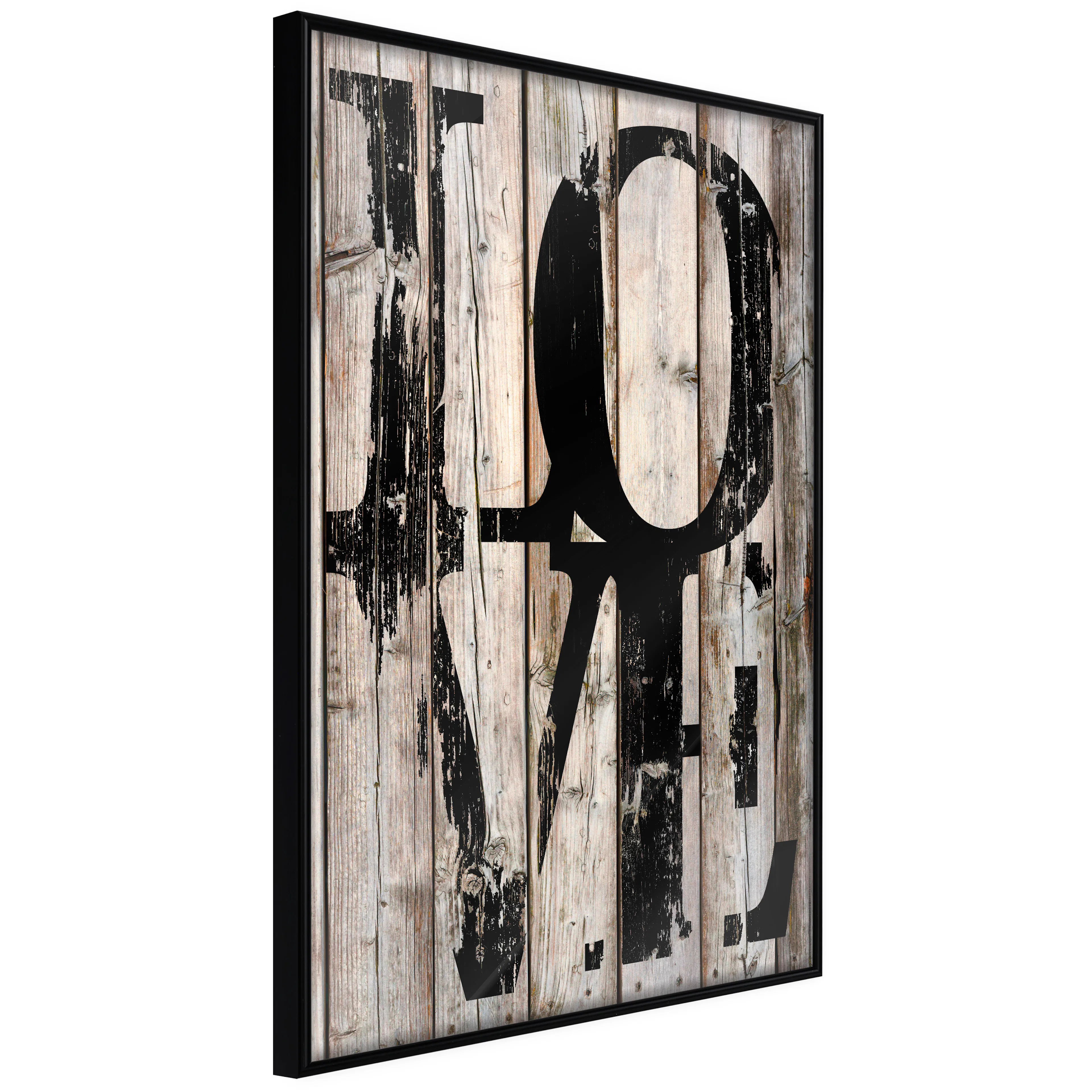 Affisch - Retro: Love [Poster] 30x45 Svart ram, 30x45 cm