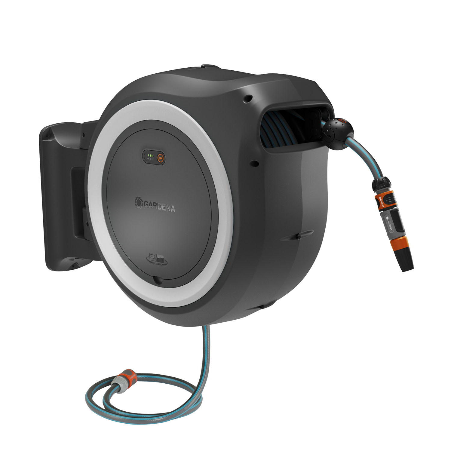 Slangbox Gardena Batteridriven PowerRoll XXL 40 m Med Batteri & Laddare