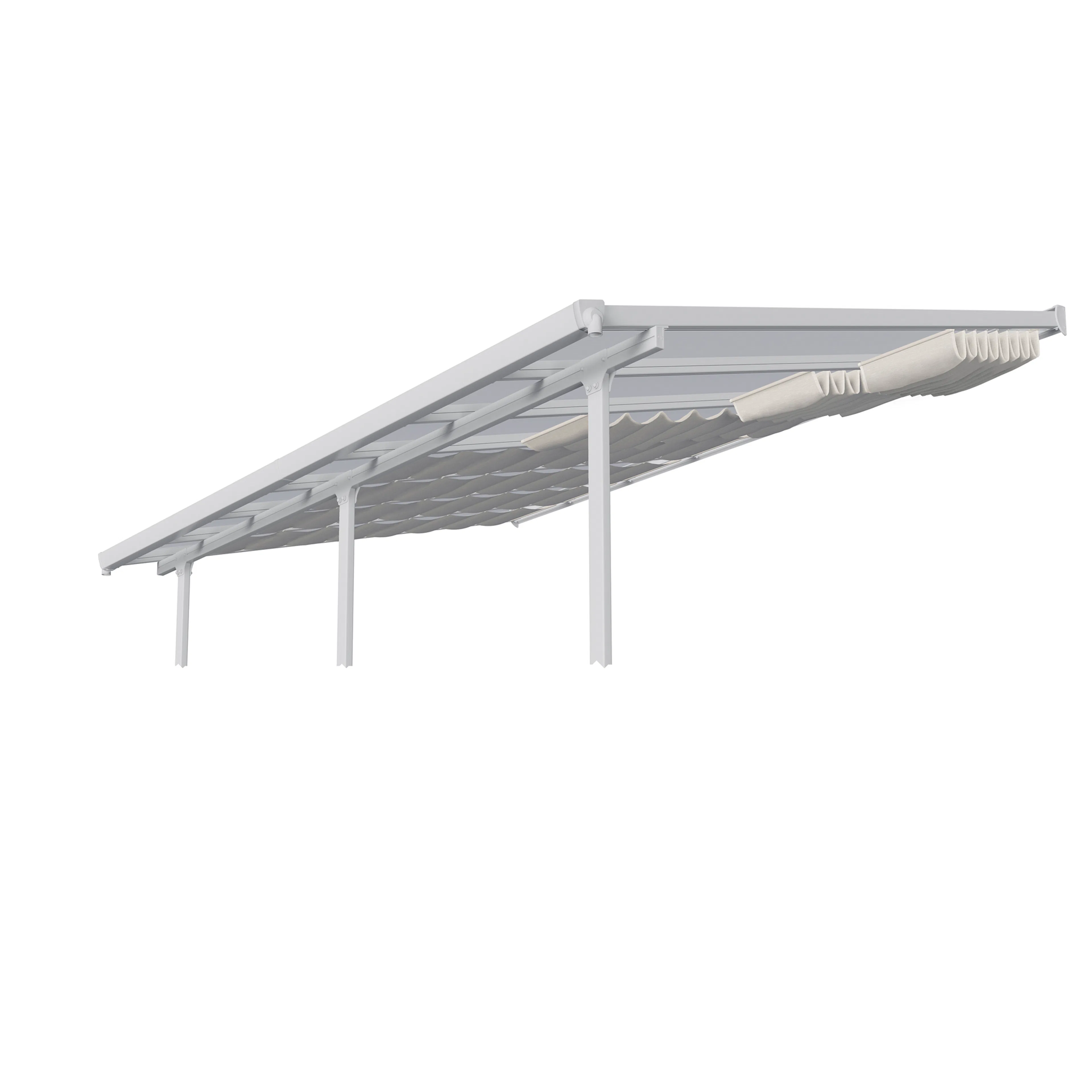 Persienn Canopia by Palram Skuggkit Vit Till Pergola 3 x 6,2 m