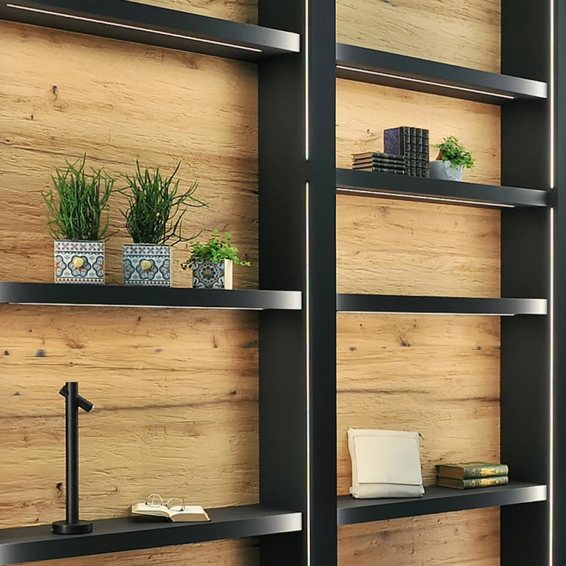 LED-profil Beslag Design LD8104 Svart