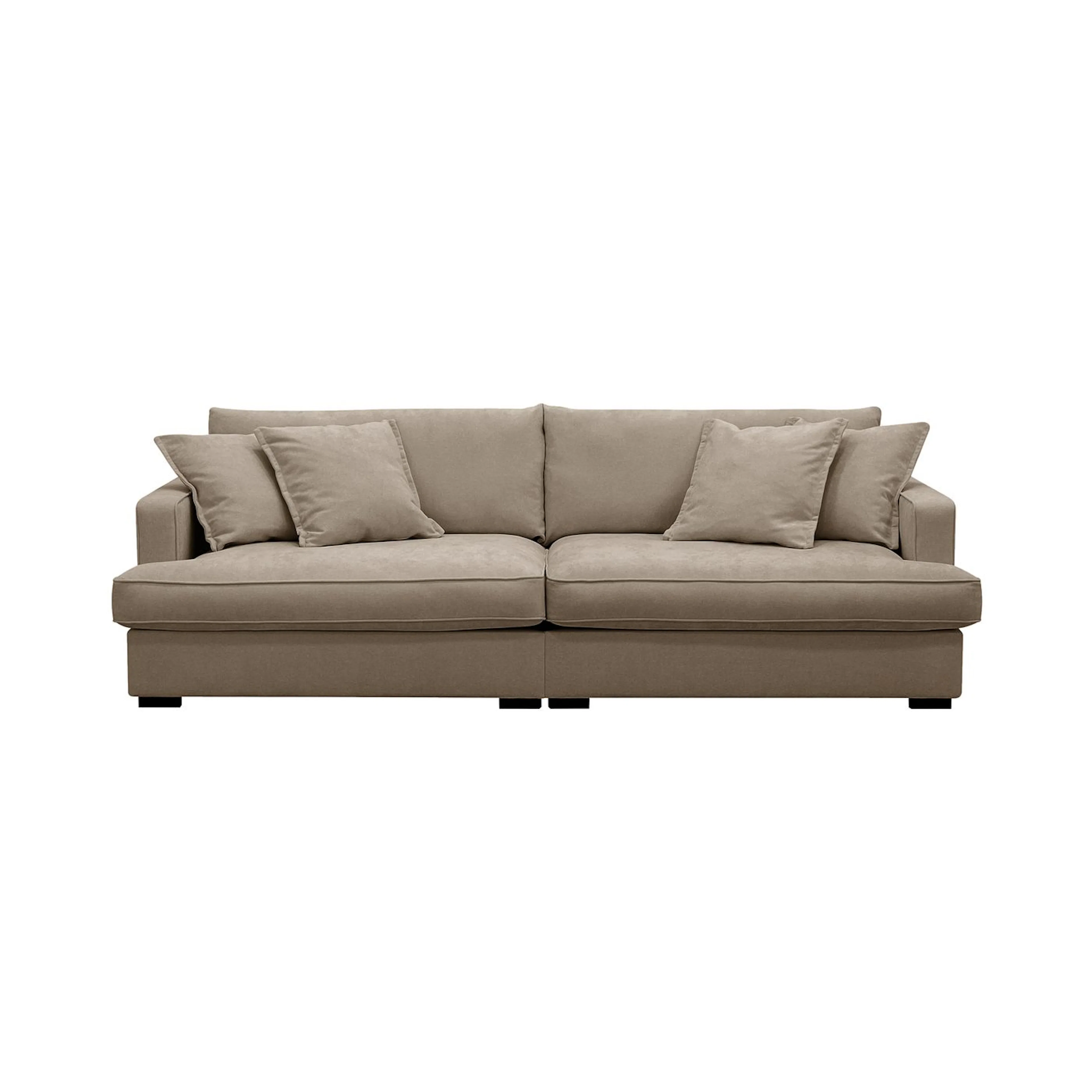 Soffa Scandinavian Choice Rossita Lyx 3-sits Extra djup i TygxStorm 09, Brun Tyg