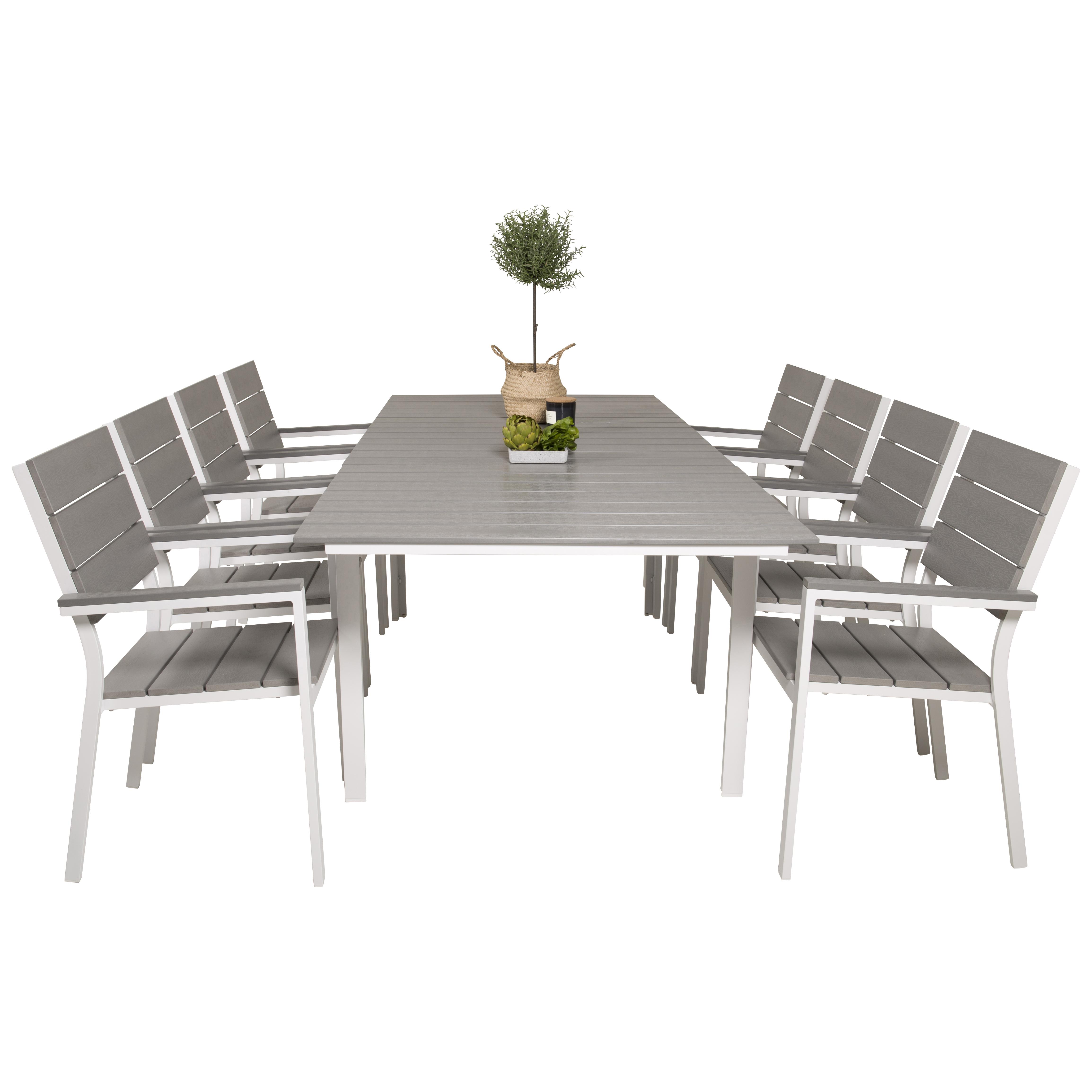 Matgrupp Venture Home Lova 160/240 med 8 Lova Stolar