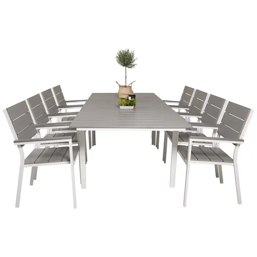 Matgrupp Venture Home Lova 160/240 med 8 Lova Stolar
