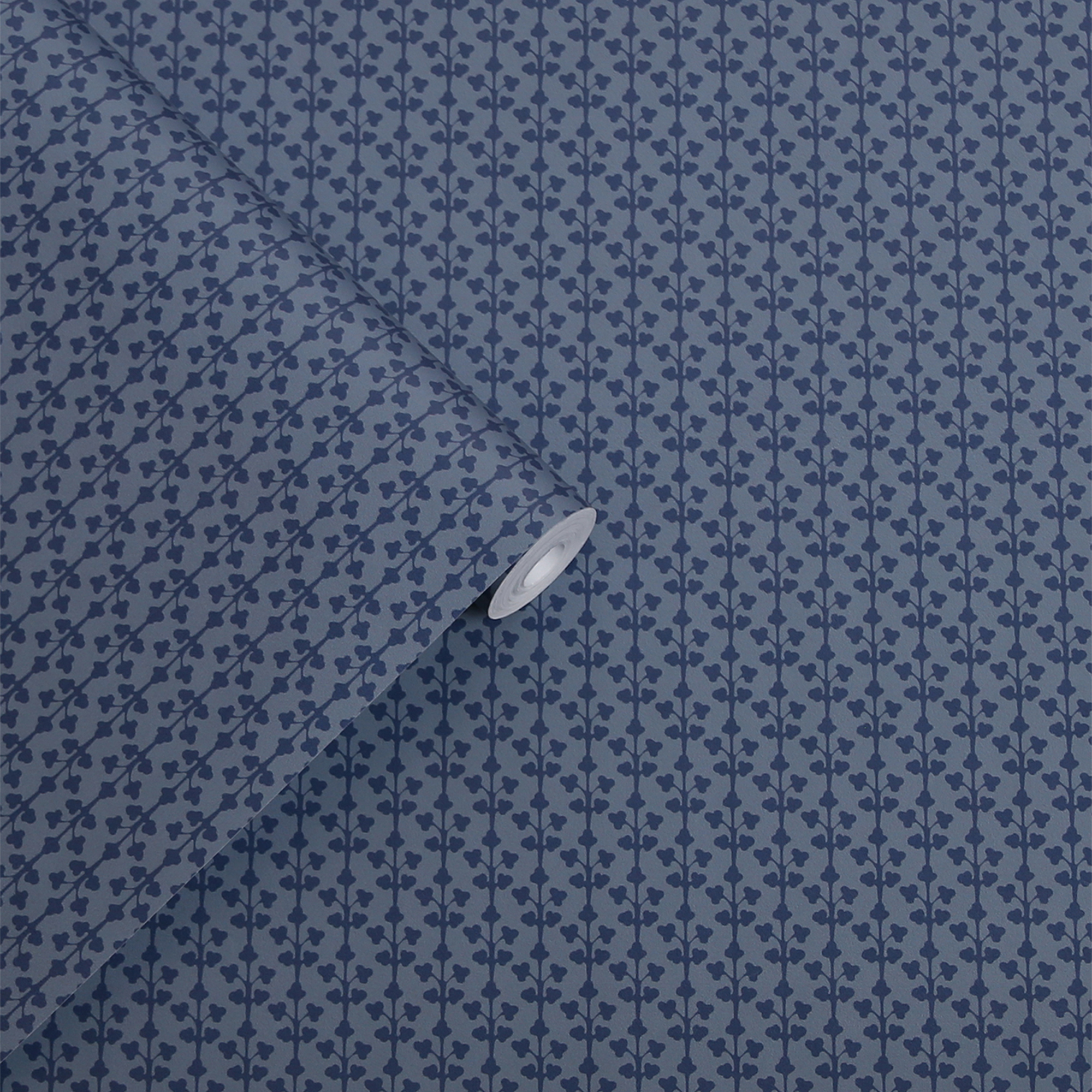 Tapet Laura Ashley Seaham Midnight Blå 118487