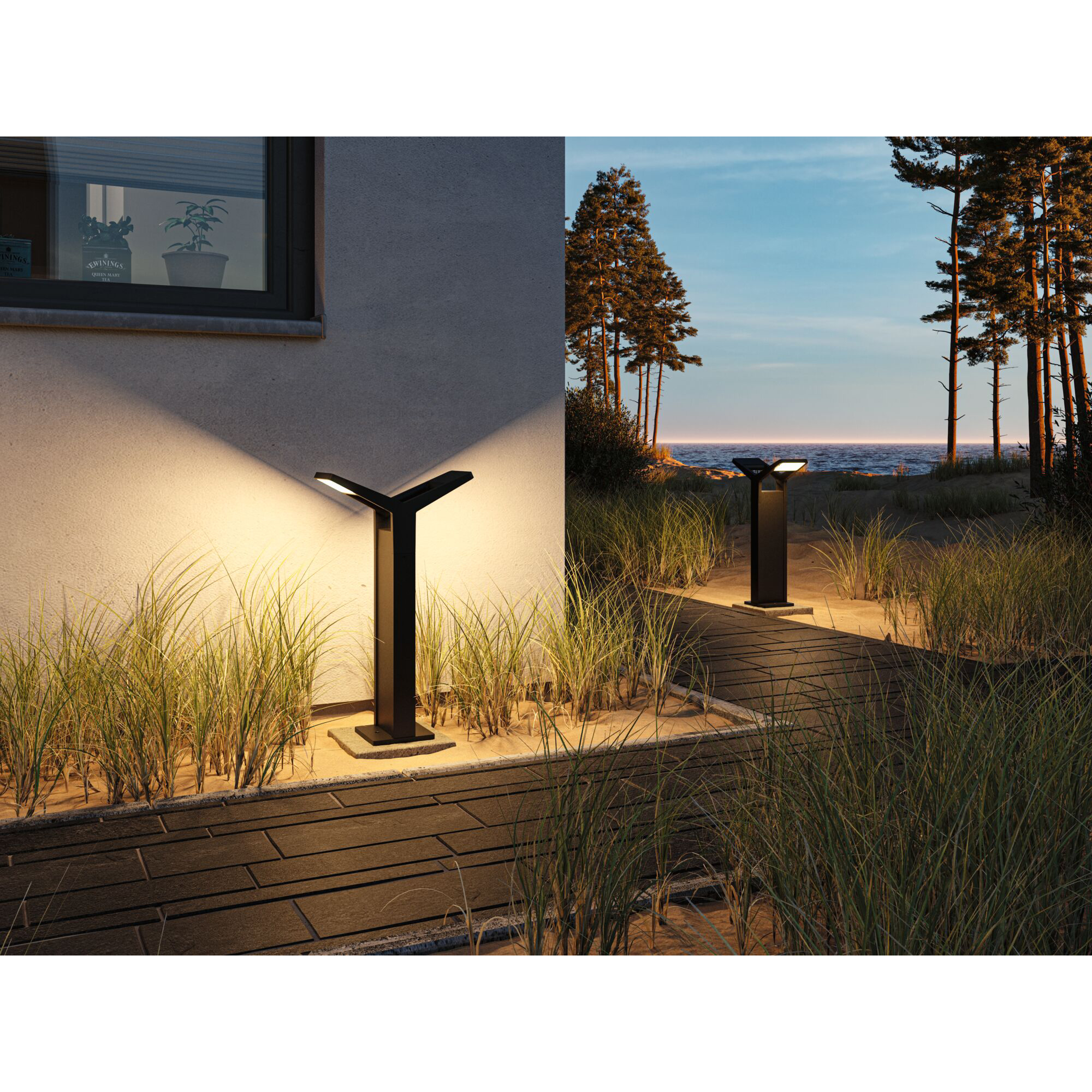 Pollare LED Paulmann Juntea Dubbel Seawater Resistant IP44 230V