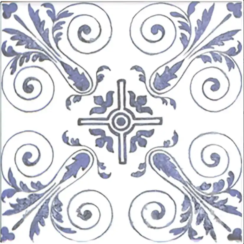Kakeldekor Konradssons Oporto Blå Decormix 15x15 cm