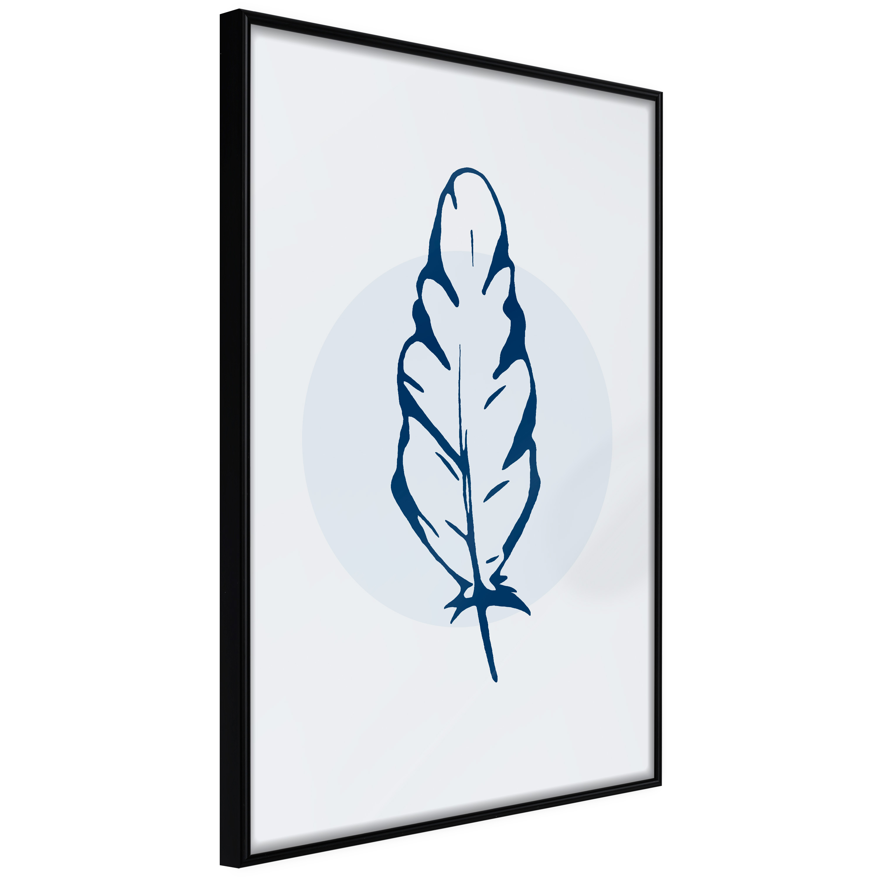 Poster Artgeist Affisch Blue Feather