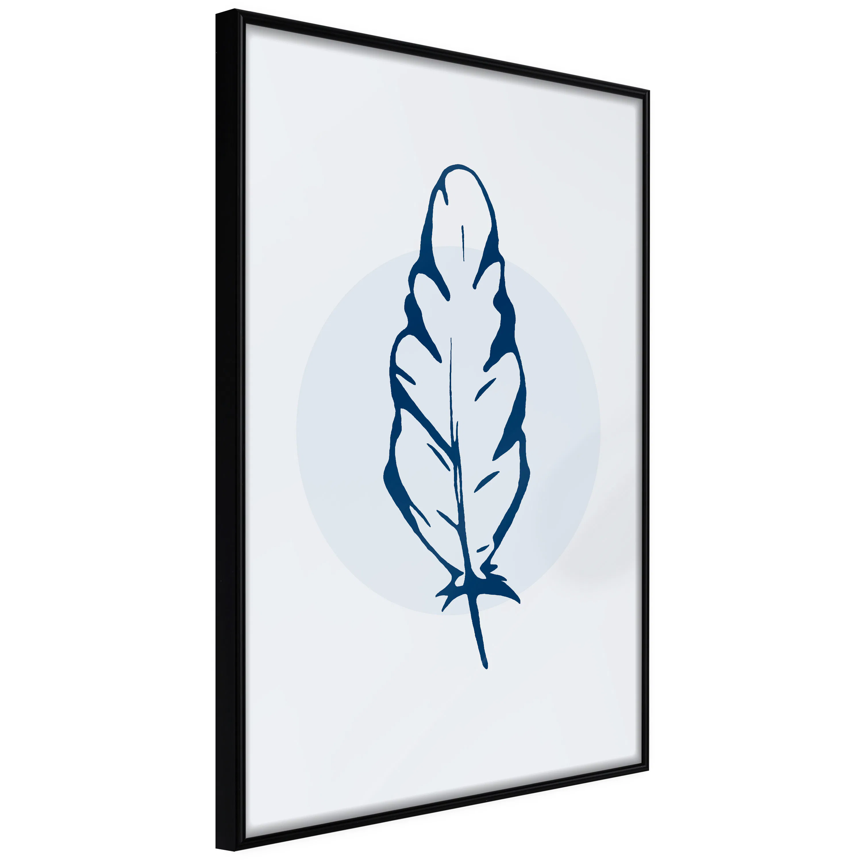 Poster Artgeist Affisch Blue Feather
