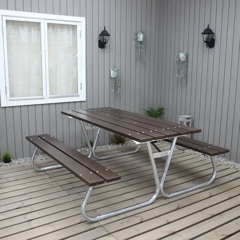 Picknickbord Baltic Garden Stabil Utan Ryggstöd