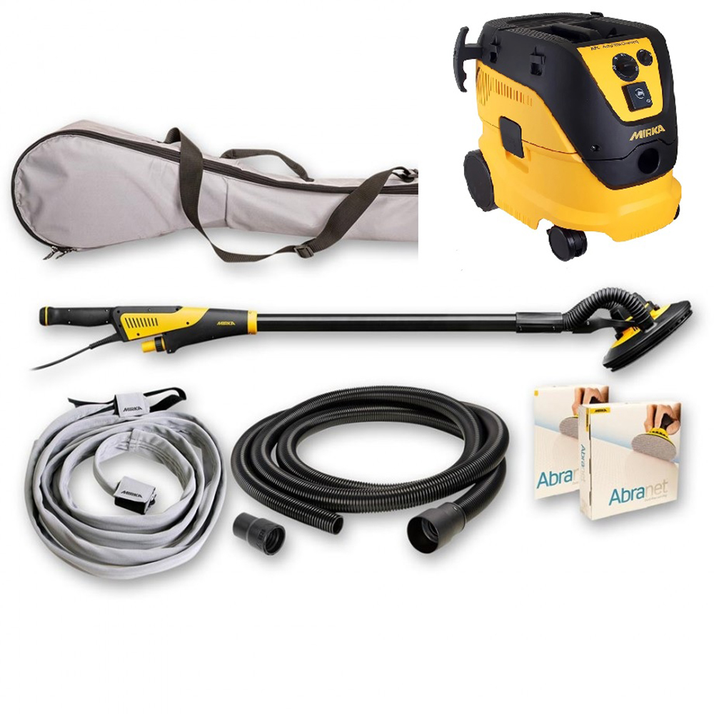 Slipkit Mirka Leros med Dammsugare 1230 M AFC M-klass