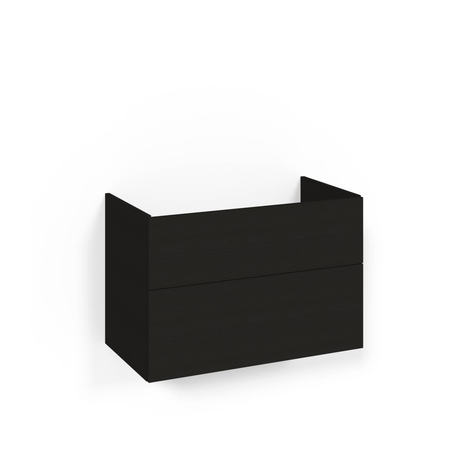 Crown Udel 80x45 Sv.Ek 2L Pla Bredd: 800, Svart Ek, Handtag: Nej