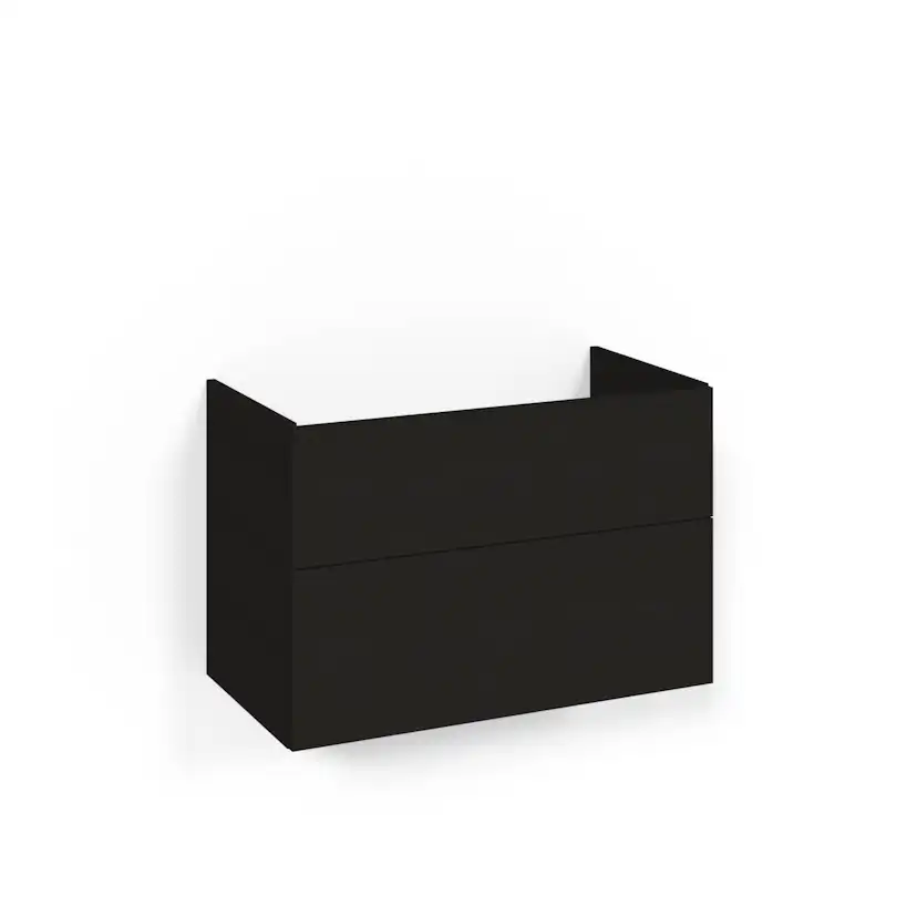 Crown Udel 80x45 Sv.Ek 2L Pla Bredd: 800, Svart Ek, Handtag: Nej