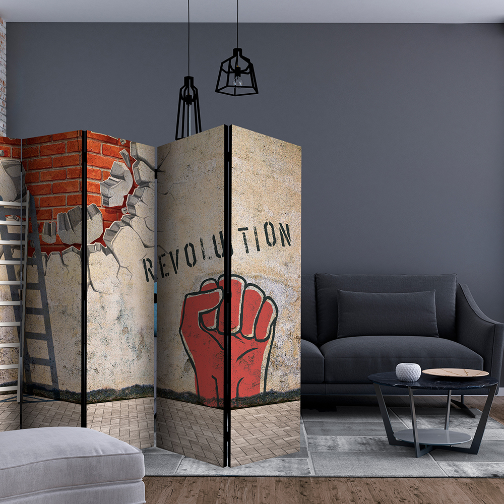 Rumsavdelare Skärmvägg Arkiio The Invisible Hand Of The Revolution II 225x172 cm