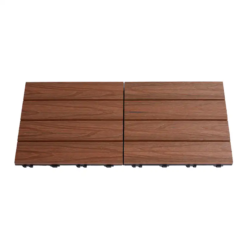 Terrassplatta Hortus Komposit 30X30 cm Teak 4-Pack