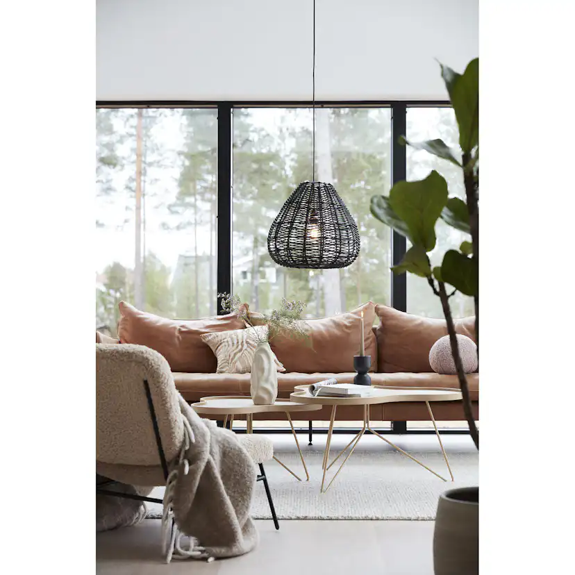 Adelle Taklampa Svart 43cm Svart, Bredd: 430 mm