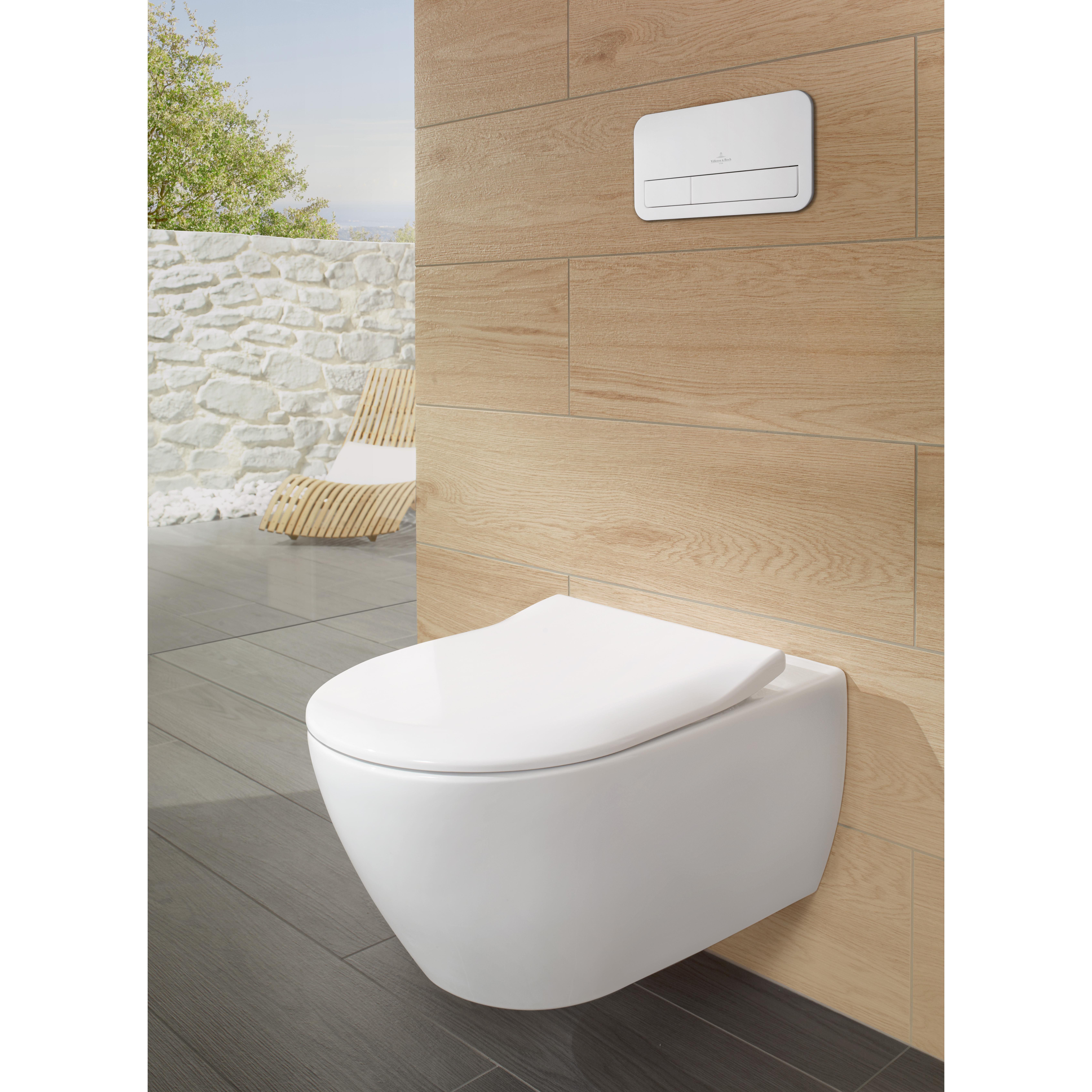 Vägghängd toalett Villeroy & Boch Subway 2.0 5614R201 Vit Alpin, med Toalettsits