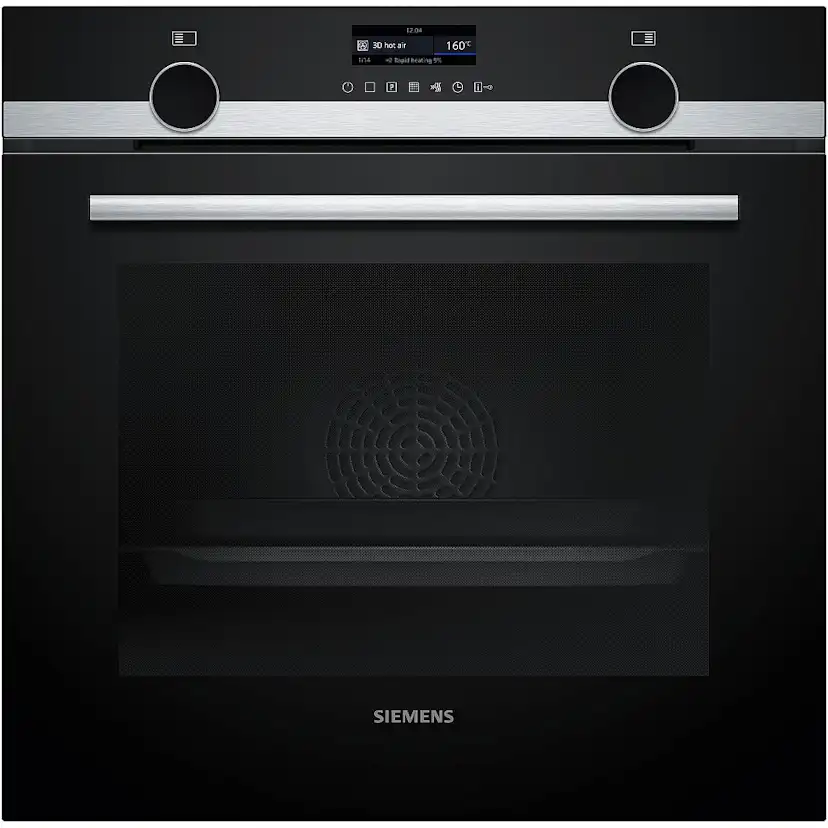 Siemens Ugn- & Hällpaket iQ500 HB579GBR3 + iQ700 EX875LYV1E Induktionshäll Med Pyrolys Självrengöring och FlexInduction