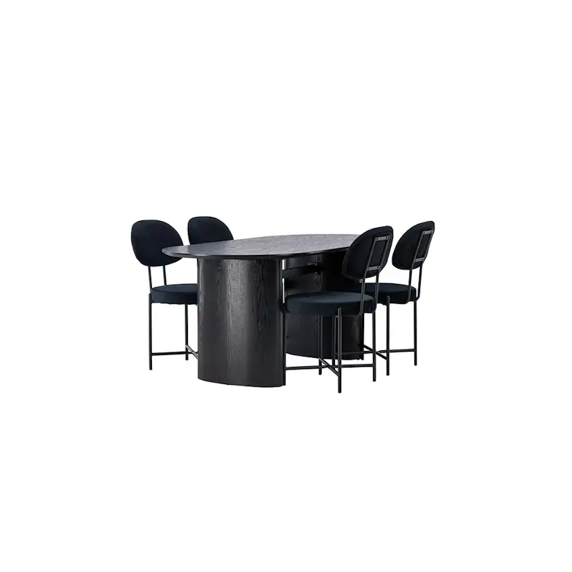 Matgrupp Venture Home Isolde med 4 st Stella stolar