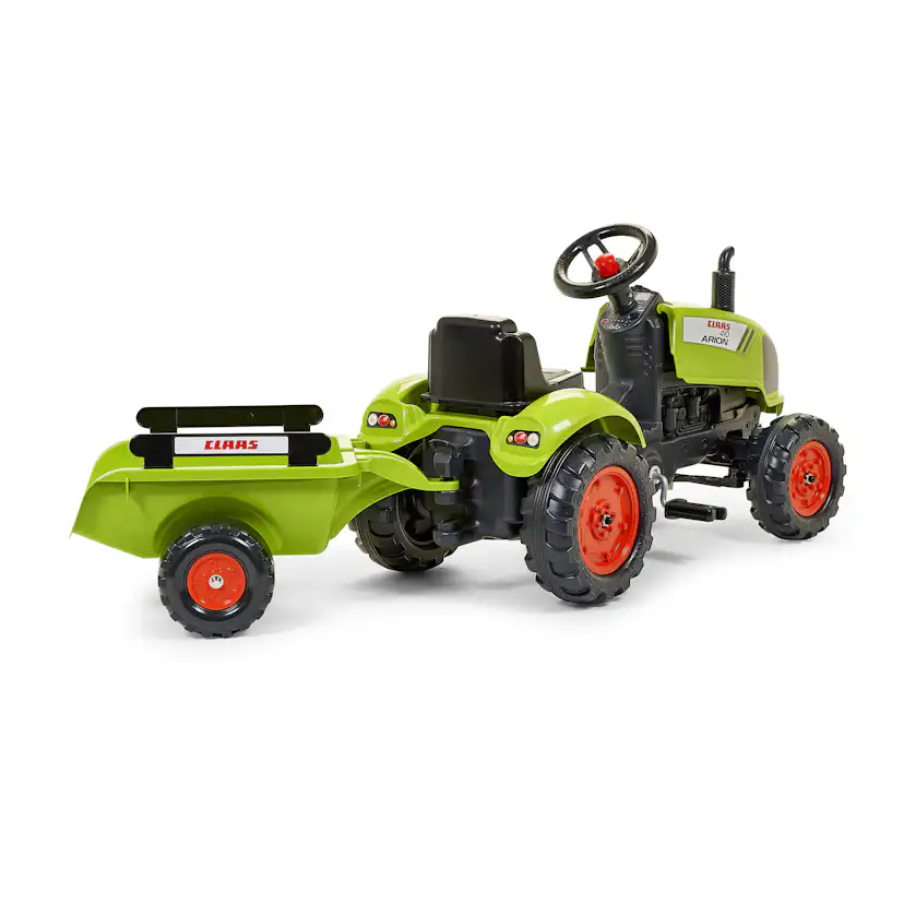 Trampbil FALK Traktor med vagn Claas 808-052