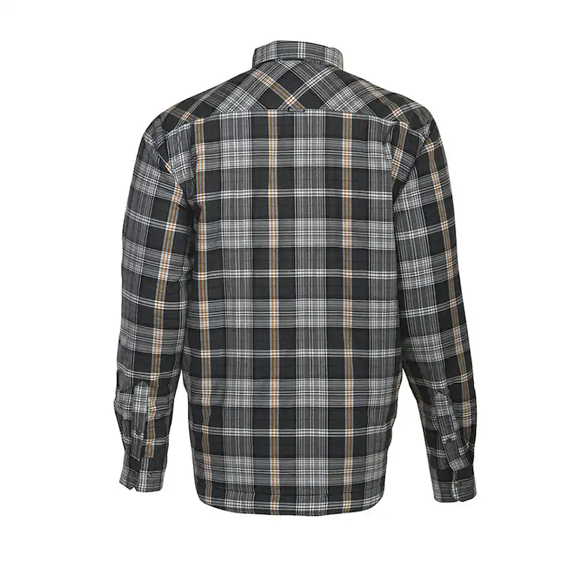 5157 Flanellskjorta quiltfodrad, M, Grå Storlek:M Grå