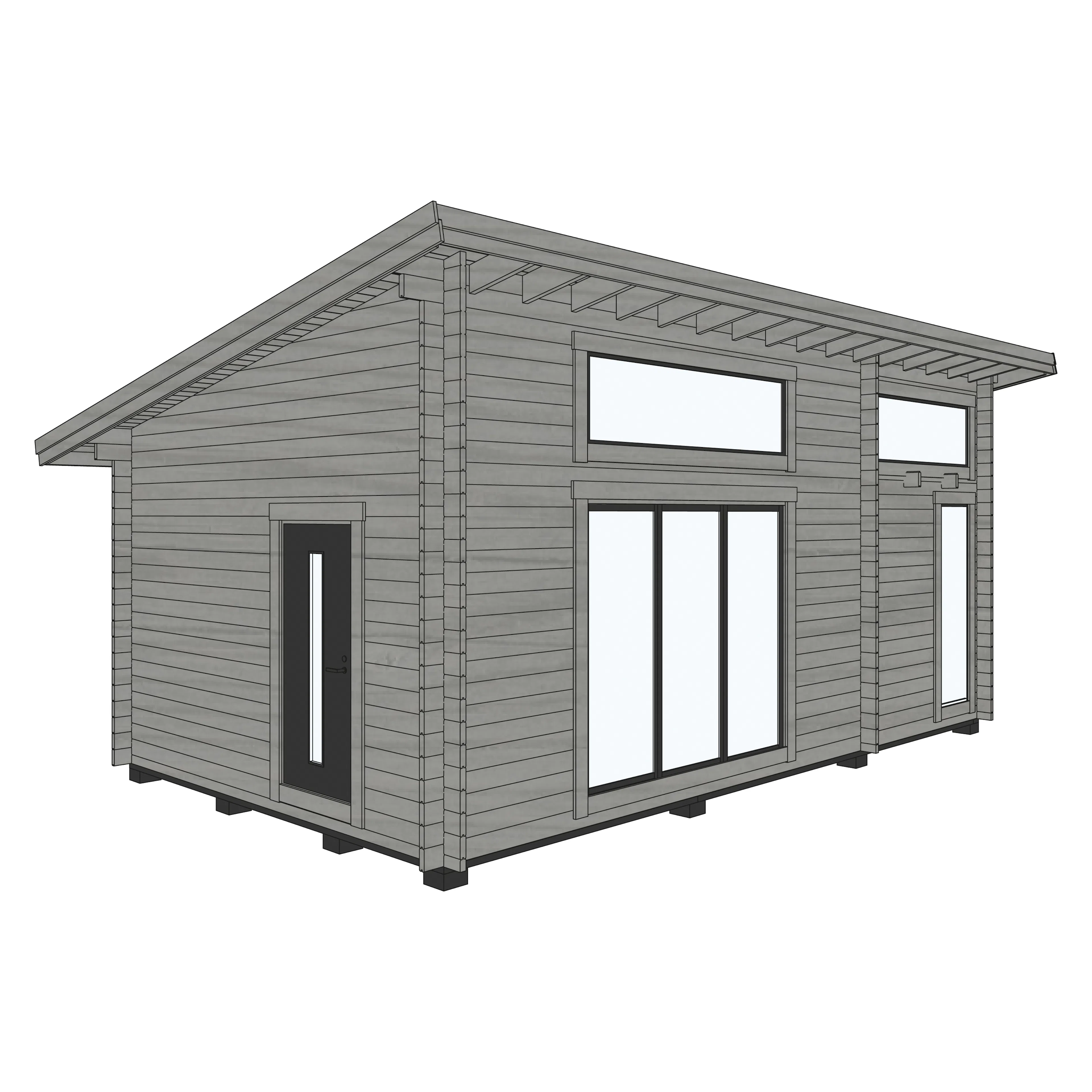 Attefallshus Baseco Stensund 30 m2 Stuga med Loft