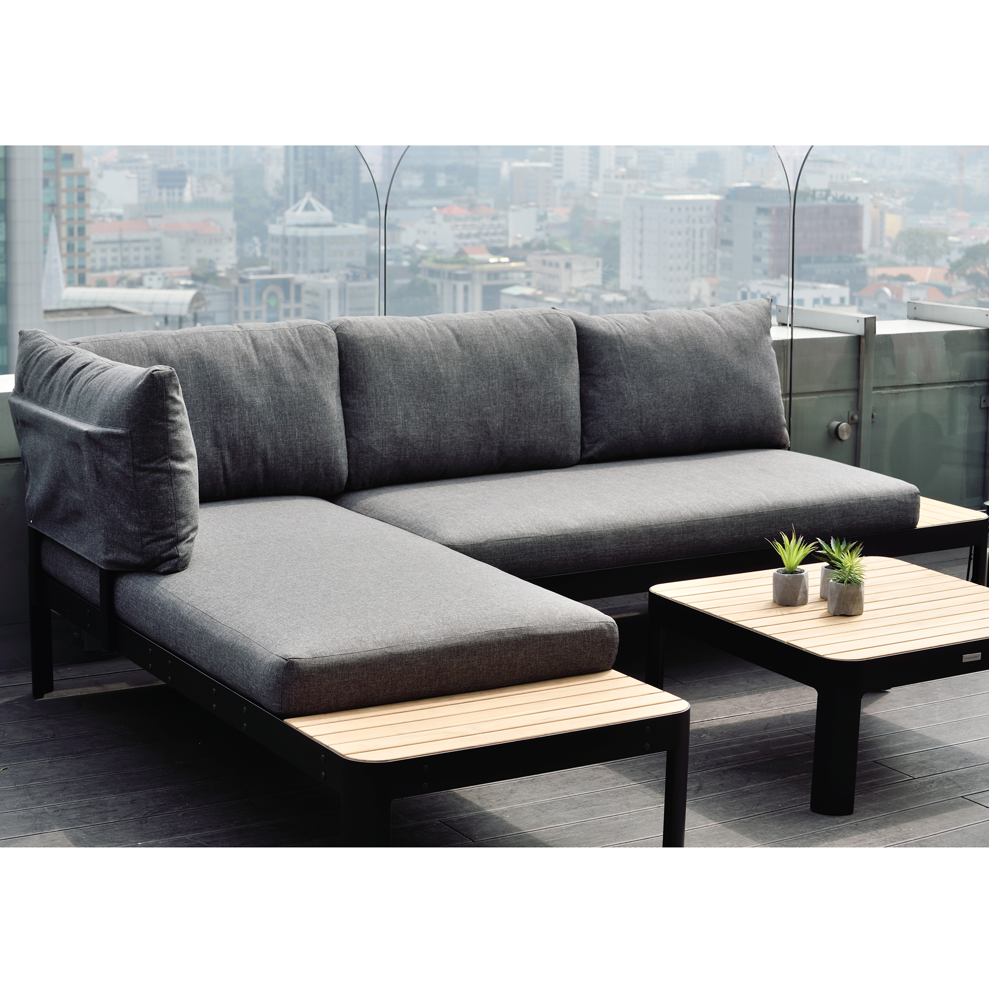 Loungegrupp LifestyleGarden Portals Dark Utomhus