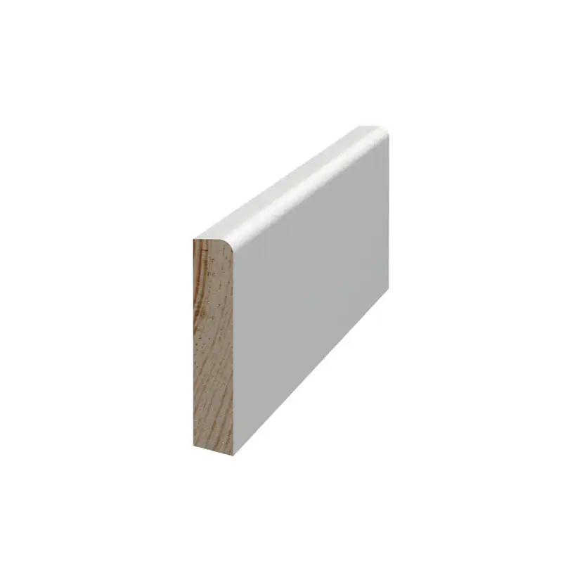 Smyglist Grimslöv Trä List 8x43 mm Vit