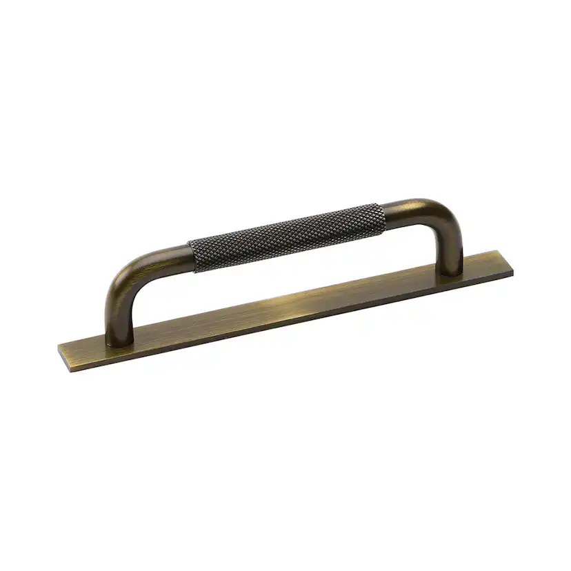 Handtag Helix/bricka-128 antik brons Antik Brons, Längd: 170 mm