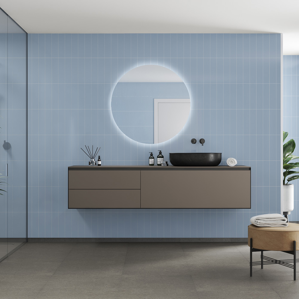 Våtrumsskiva Fibo 5203-M0830 HG Frozen Blue 10x620x2400 mm
